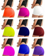 WOMEN'S HOT PANTS STRETCHY PLAIN YOGA FITNESS DANCE CLUB WEAR SUMMER MINI SHORTS