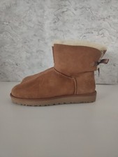 UGG Mini Bailey Bow Boots. UK Size 9.5. Classic Chestnut Colour