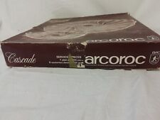 SET OF 7 FRENCH ARCOROC SEABREEZE PLATES 10 1/2 INCHES LONG 8 INCHES WIDE