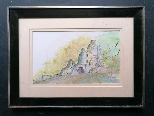 Vintage landscape watercolour - vintage,