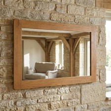 Wall mirror rustic oak - oak, medium