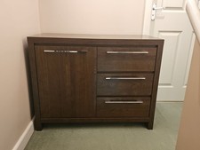 Next Dark Brown Wood Effect Sideboard