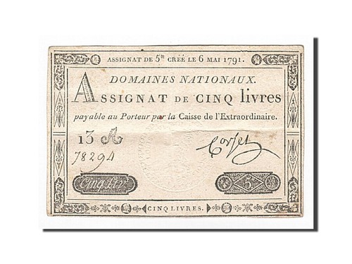 Banknote france 5 livres - banknote,, france,