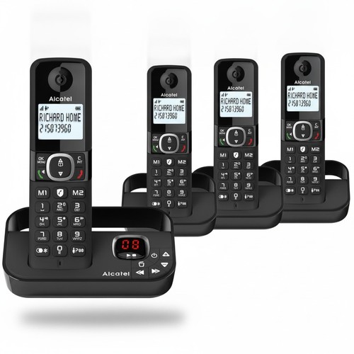 F860 voice quad cordless phone - voice,