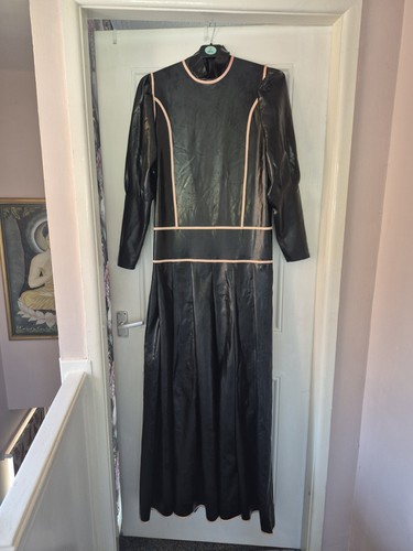 Latex governess dress - dress, long