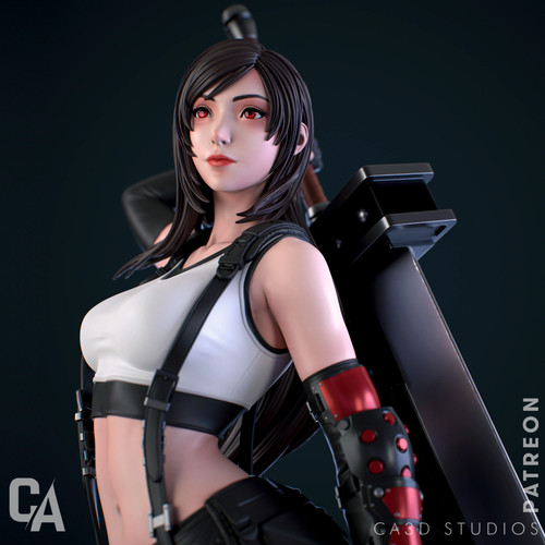 Tifa resin statue - tifa,