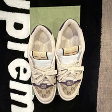 Gucci Men's Beige Logo Low Top