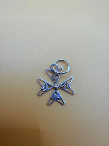 Maltese cross pendant - a,