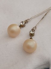 Doll earrings faux pearls - doll,