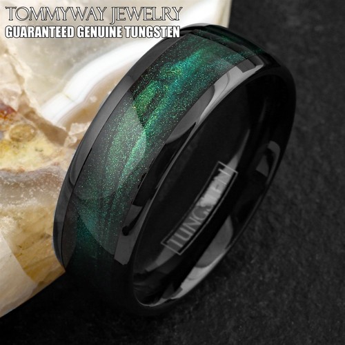 Black tungsten carbide green - black,