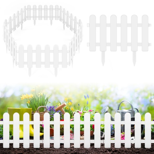 Pieces white plastic garden - 24,