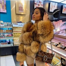 Faux Raccoon  Fur Stitching