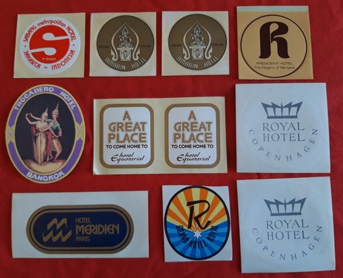 Hotel luggage labels and - luggage,