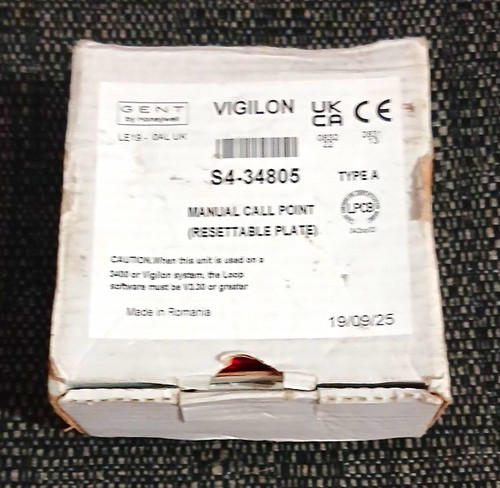 Gent vigilon 34805 manual - vigilon, s4-34805