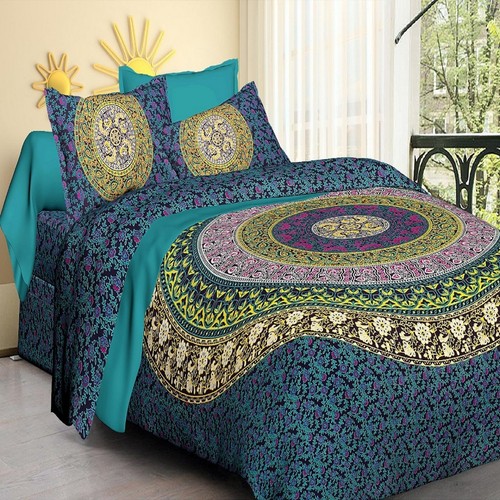 Mandala print cotton double - print,