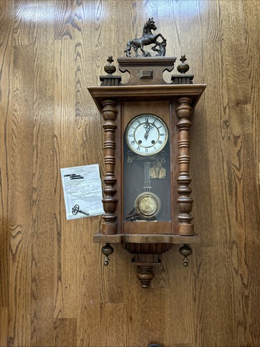 Antique german regulator wall - german,