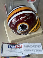 Washington Redskins Kenny Houston HOF 86 Signed Mini Helmet Riddell Tristar Coa