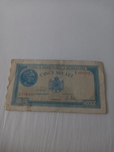 România old banknote 5000 - românia, lei