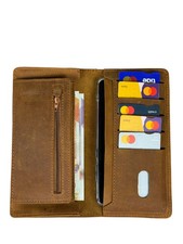  Genuine Leather Unisex Long Wallet