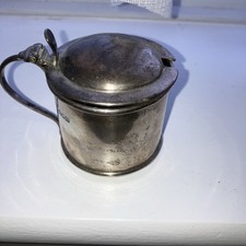 Silver Hallmark Mustard Pot