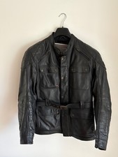 triumph black mens leather