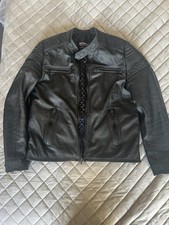 Super Dry Black Leather Jacket