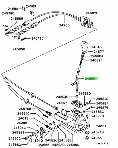 Lever gearshift for - gearshift,