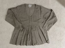 Ladies Silk Grey Top - Small - The Masai Clothing Company 