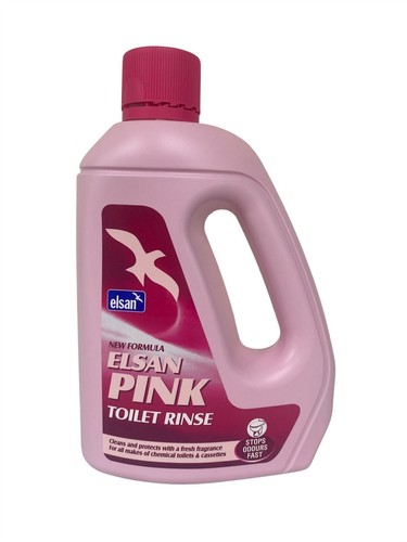 Elsan pink toilet liquid fluid - elsan,