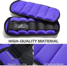 Sportneer Adjustable Weighted Arm Warmers for Feet or Wrists