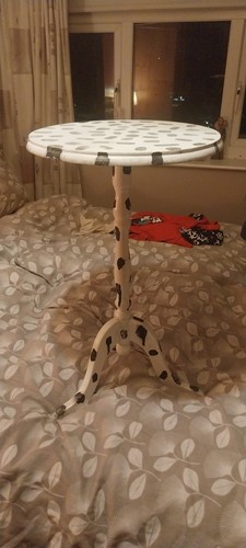 Unusual wine side table - side,