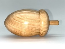 Large ornamental wooden acorn