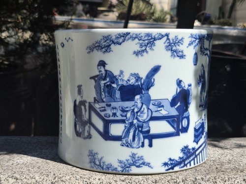 Chinese porcelain blue - porcelain, and