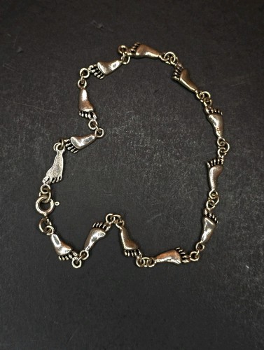 Sterling silver foot - silver,