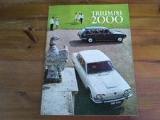 MK1 TRIUMPH 2000 SALES BROCHURE, 1966,   SALOON AND ESTATE