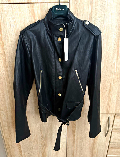 Zara black faux - , biker