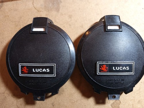 Pair lucas spot lamp covers - of,