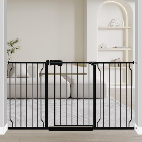 Extra wide baby gate black - wide,