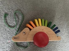 Plan Toys Porcupine/Hedgehog Pull-Along Wooden Toy