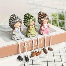 Cute little girl hanging legs | Cute Desktop Ornament | Creative Modern Desk