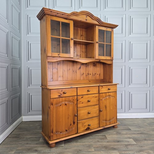 Vintage pine welsh dresser - pine,