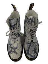 Dr Martens Unisex Blue Pascal Snake Boots Size:UK 8