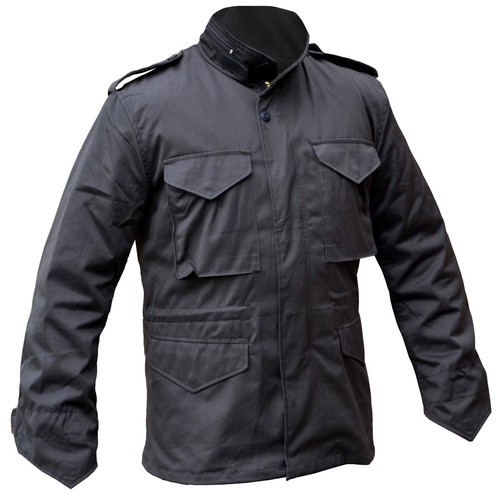 Black camouflage m65 field - black,
