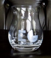 Edinburgh gin glass - glencairn branded 350ml 10cm high