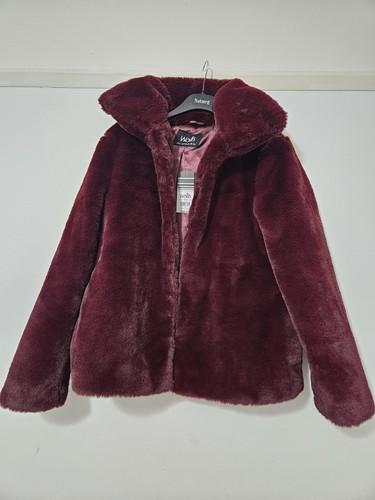 Bnwt wallis faux fur - fur, burgandy
