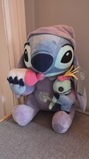 Disney Store Stamped Stitch Holding Bottle And Scrump In Bodysuit Plush - Tagged