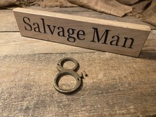 Vintage Salvaged Reclaimed Brass Door Number 8 Brass Cast