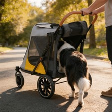 Foldable Pet Stroller 4-Wheel