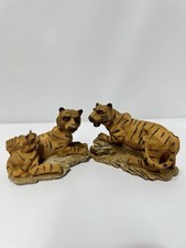 Tiger & Cubs Resin Figurine