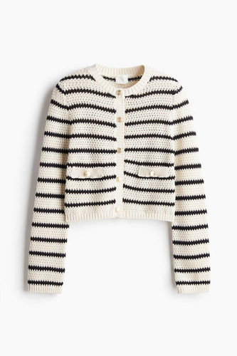 Textured knit cardigan - textured-knit,